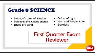 Grade 8 Science First Quarter Exam Reviewer