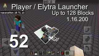 Minecraft Bedrock Tutorials(52) - How to build a Player / Elytra Launcher (1.16.200)