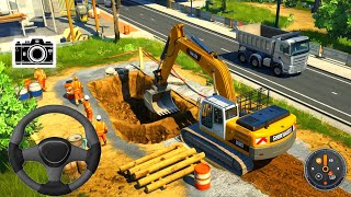 Excavator Loading Simulator 3D - Highway City Road Builder Construction 2023 - Android GamePlay