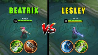 beatrix one shot vs lesley one shot build