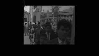 10.03.1958 tarihinde Dr. Küçük önderliğinde Lefkoşa da yapılan Taksim mitinginden.