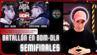 REACCIONANDO ANDO | ARIES - NAZION vs CHRYSS RIVAN - FARMAK SEMI BDM LA GRANJA DLABATTLES #freestyle