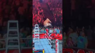 Neckbreaker OFF a ladder, THROUGH a ladder!!! Rhodes v Lesnar v Theory PT2 (WWE 2K23 Online Mode)