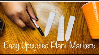 Easy Upcycled Plant Marker