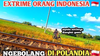 NGEBOLANG PAKAI SEPEDA ANTIK GAEES DI POLANDIA 🇵🇱