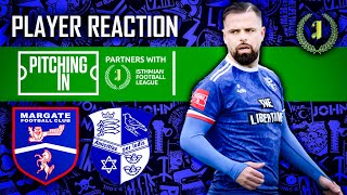 PLAYER REACTION: LEAGUE - Wingate & Finchley FC (H) - 20th April 2024