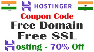 Hostinger Special Discounts Coupon Code 2021 Up To 70% Off on Web Hosting, Free Domain & Free SSL