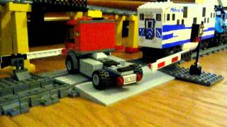 Lego Metrolink Cab Car crashes into truck with nice P2 and bad bell !!!