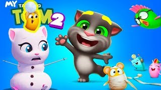 МОЙ ГОВОРЯЩИЙ ТОМ 2 ЭТО ЖЕ ОБНОВЛЕНИЕ #10 друзья Анжела My Talking Tom 2 игры мультики 2018