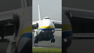 MIGHTY AN-124 TAKEOFF AT EHGR  #planespotting #aviation #antonov  #plane #airport #aviation