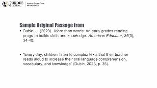 A Quick Guide to Paraphrasing