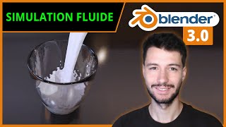 SIMULATION DE FLUIDE DANS UN VERRE | Blender 3.0 [TUTO FR]