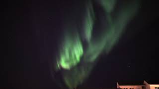 Real time Northern Lights,  Aurora Borealis, Hafnarfjörður, Iceland   16 October 2022 (Eos R5)