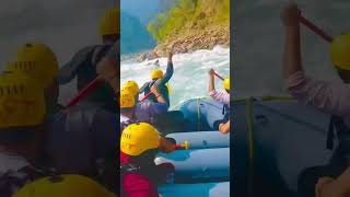 Dangerous River rafting Rishikesh akhir takk dekho  #shortvideo #indiaadventures #fullfunny #india