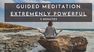 Guided Meditation -5 Minute | Guided Calming Meditation | Quick Guided Meditation for Stress Relief