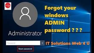 How to reset forgotten administrator password of Windows2012 and 2016