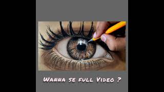 How to Draw a Realistic Eye |#shorts #youtubeshorts