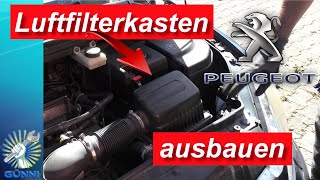 Remove air filter box 🔧 Luftfilterkasten ausbauen Peugeot 307