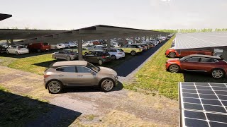 Bouw solar carport op parkeerterreinen Lowlands in Biddinghuizen van start!