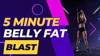 5 Minute Belly Fat Workout | Diva Health 365