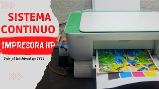 Instalación del Sistema de Tinta Continua en Impresora HP Desk jet Ink Advantage 2375 / HP 2775