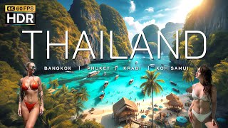 🇹🇭 4K HDR | Таиланд 2024 Удивительно красивые природные пейзажи | БАНГКОК - ПХУКЕТ - КРАБИ - САМУИ