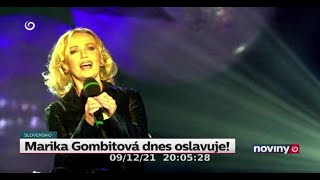 Marika Gombitová oslavuje