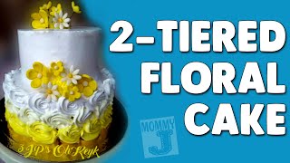 Decorating a 2-Tiered Rosette/Floral Cake with Boiled Icing