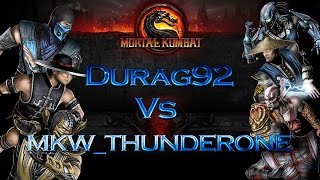 Mortal Kombat 9 (MK9) Durag92 Vs MKW_THUNDERONE (Part 1/2)