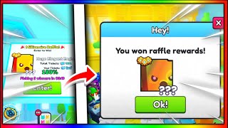 I Spent $99,999,999 On The MILLIONAIRE RAFFLE in Roblox Pet Simulator 99!