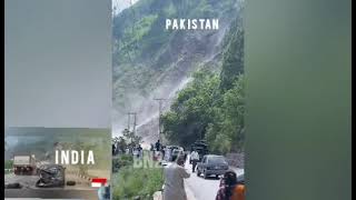 Landslide in Azad Kashmir Pakistan @PlaynowYo