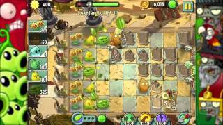 Plants vs Zombies 2 Walkthrough - Ancient Egypt Locked and Loaded 032607