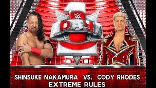 WWE 2K23 | Cody Rhodes vs Shisuke Nakamura Extreme Rules Match | Day 1