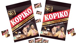 World's No.1 coffee hard candy KOPIKO pocket coffee cappuccino candy