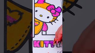 Coloring Hello Kitty Halloween 😈 #coloring #halloween #art #coloringpages #drawing #coloringart