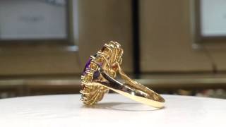 5.00 Carat Semi-Precious Gemstone Ring in 14K Gold WATCH VIDEO