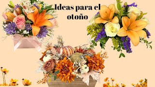 Aprende hacer arreglos florales para el otoño