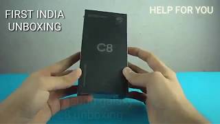 Samsung Galaxy C8 Unboxing And First Look  : First India Unboxing of c8