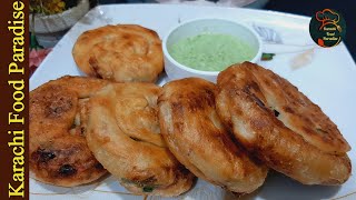 Chicken Paratha Recipe | Chicken Recipe | Snacks Recipe | Breakfast Recipe | Karachi Food Paradise |