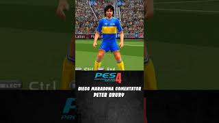 PRO EVOLUTION SOCCER 4 DIEGO MARADONA COMENTATOR PETER DRURY