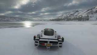 Ferrari FXX 2005| Forza Horizon 4 | Quiet Winter ASMR Ice Lake gliding