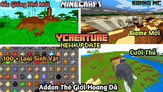 Cách Cài Addon Thế Giới Động Vật Bản Cập Nhật Mới Trên 100 Loài Thú Cho Mcpe 1.16 | KIDING MC