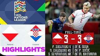 Polska - Chorwacja (3-3) Skrót Meczu | Liga Narodów UEFA 2024 | Hrvatska Poljske | polska chorwacja