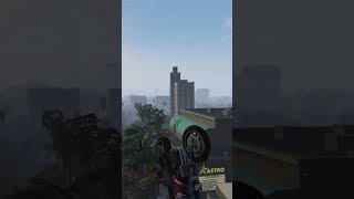 That was planned | Epic GTAV bike stunt #shorts