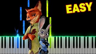 Zootopia - Try Everything | EASY Piano Tutorial