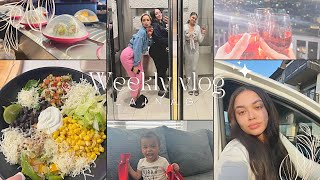 Weekly vlog| Girls Night + Sushi Date + Homemade Chipotle Bowls & More