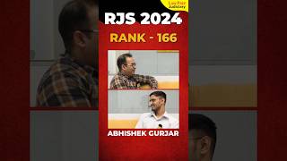 RJS 2024 Interview | Abhishek Gurjar | Rank - 166