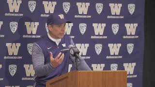 UW vs. Oregon - Post Game Words with Coach Petersen