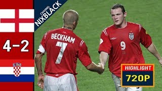 🔥 Англия - Хорватия 4-2 - Обзор Матча Чемпионата Европы 21/06/2004 HD 🔥