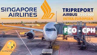 TRIPREPORT - Singapore Airlines - Airbus A350-900 - Economy - 🇮🇹 Rome (FCO) - 🇩🇰Copenhagen (CPH)